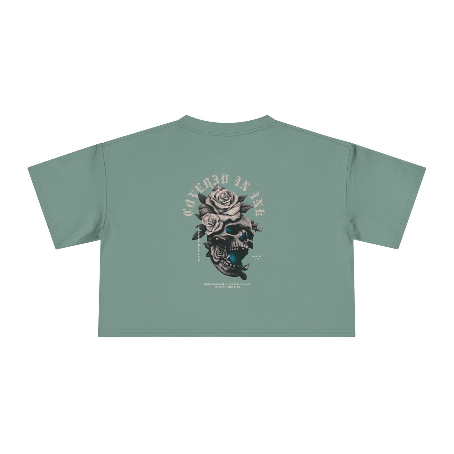 Rose Skull Crop Tee