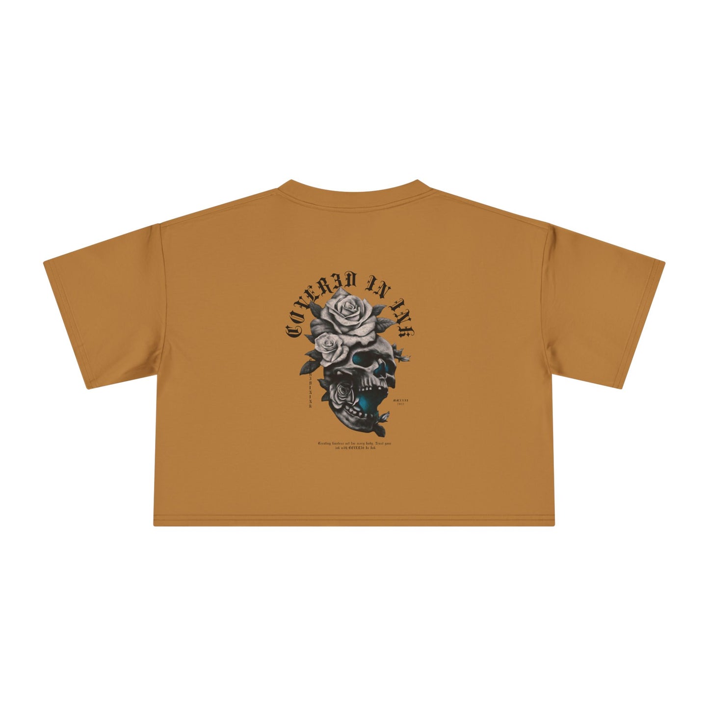 Rose Skull Crop Tee
