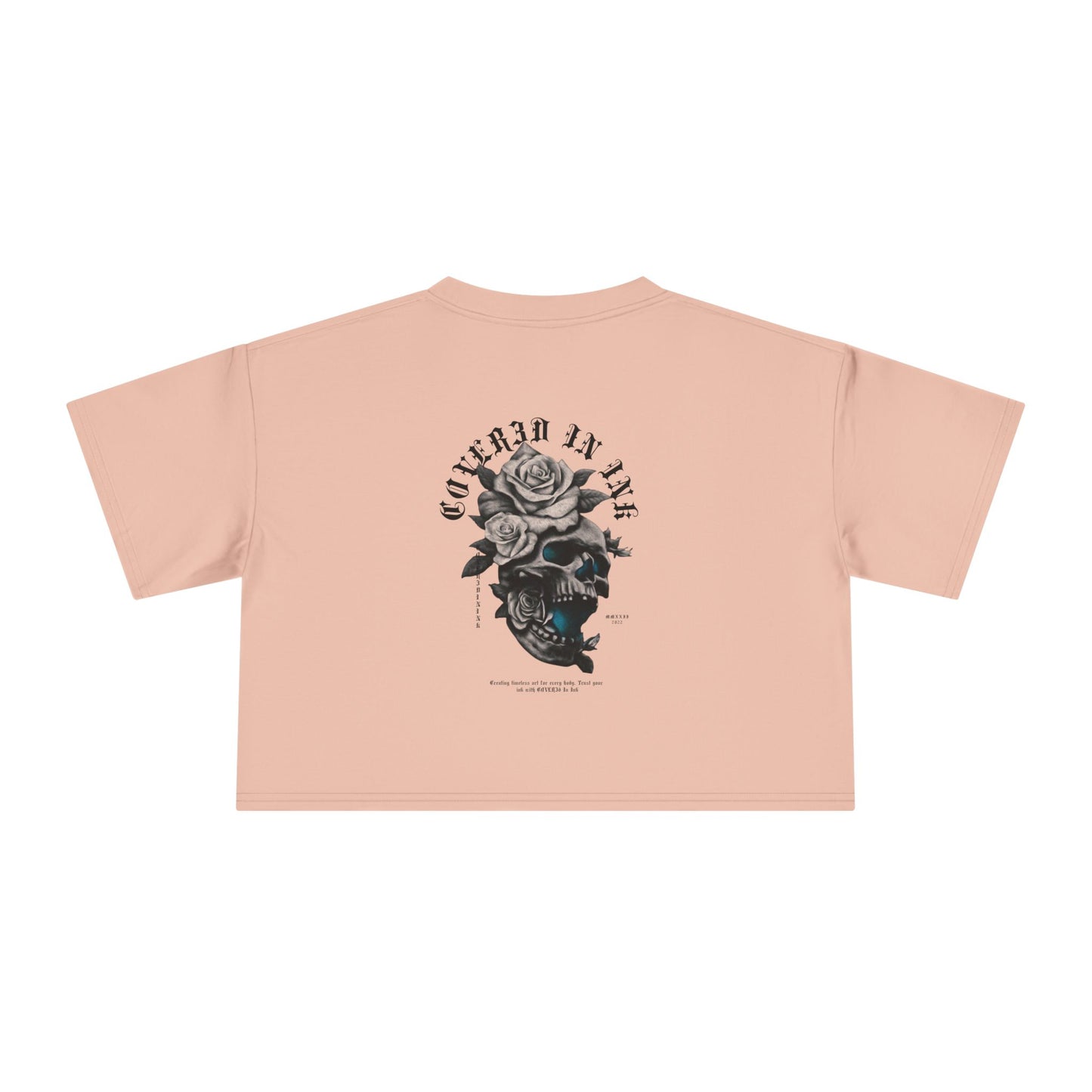 Rose Skull Crop Tee