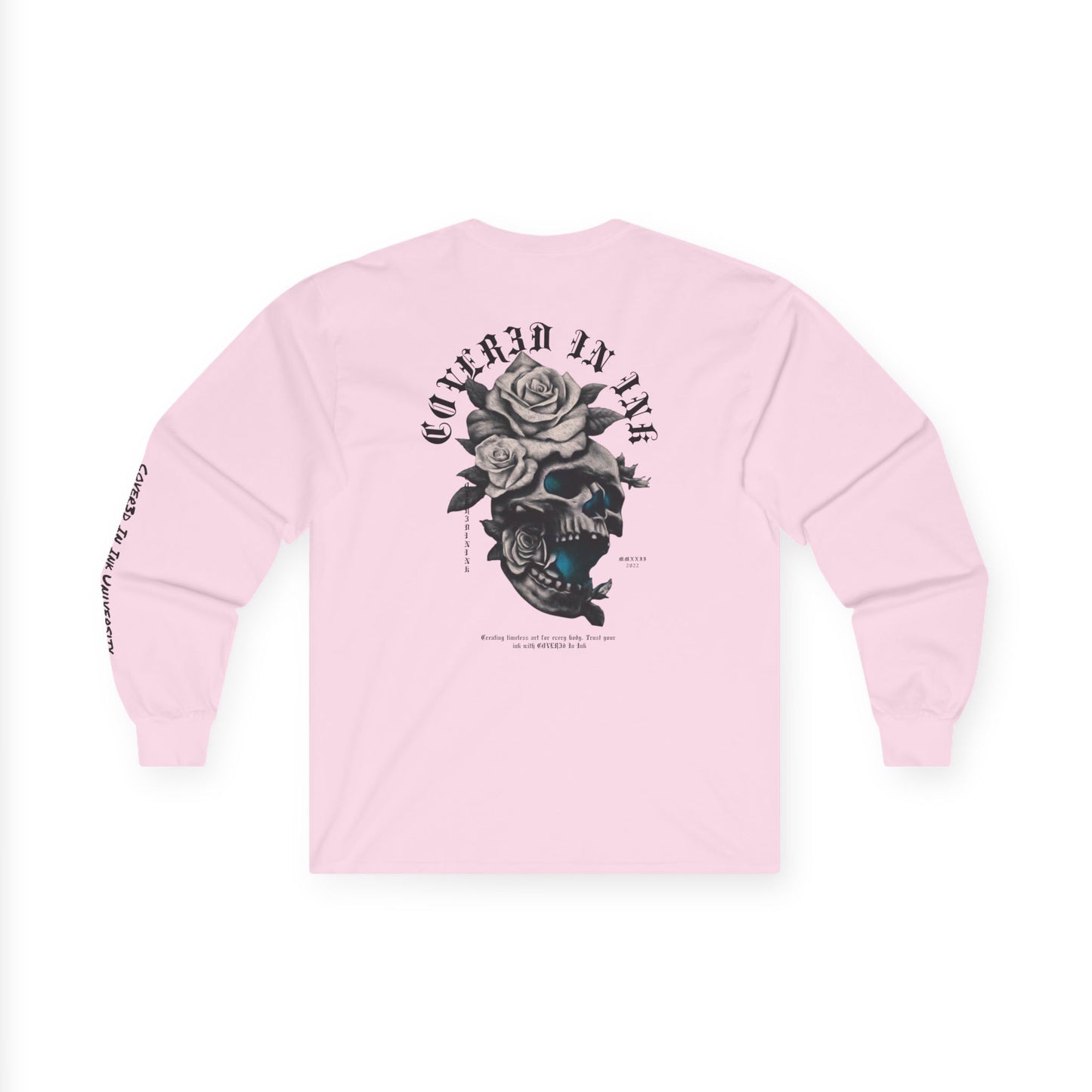 Rose Skull Long Sleeve Tee