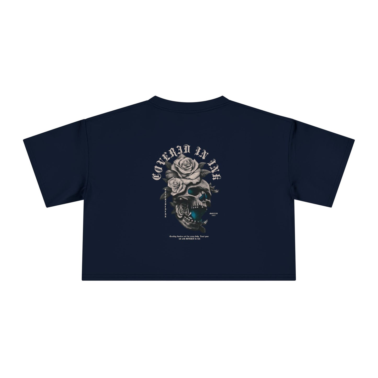 Rose Skull Crop Tee