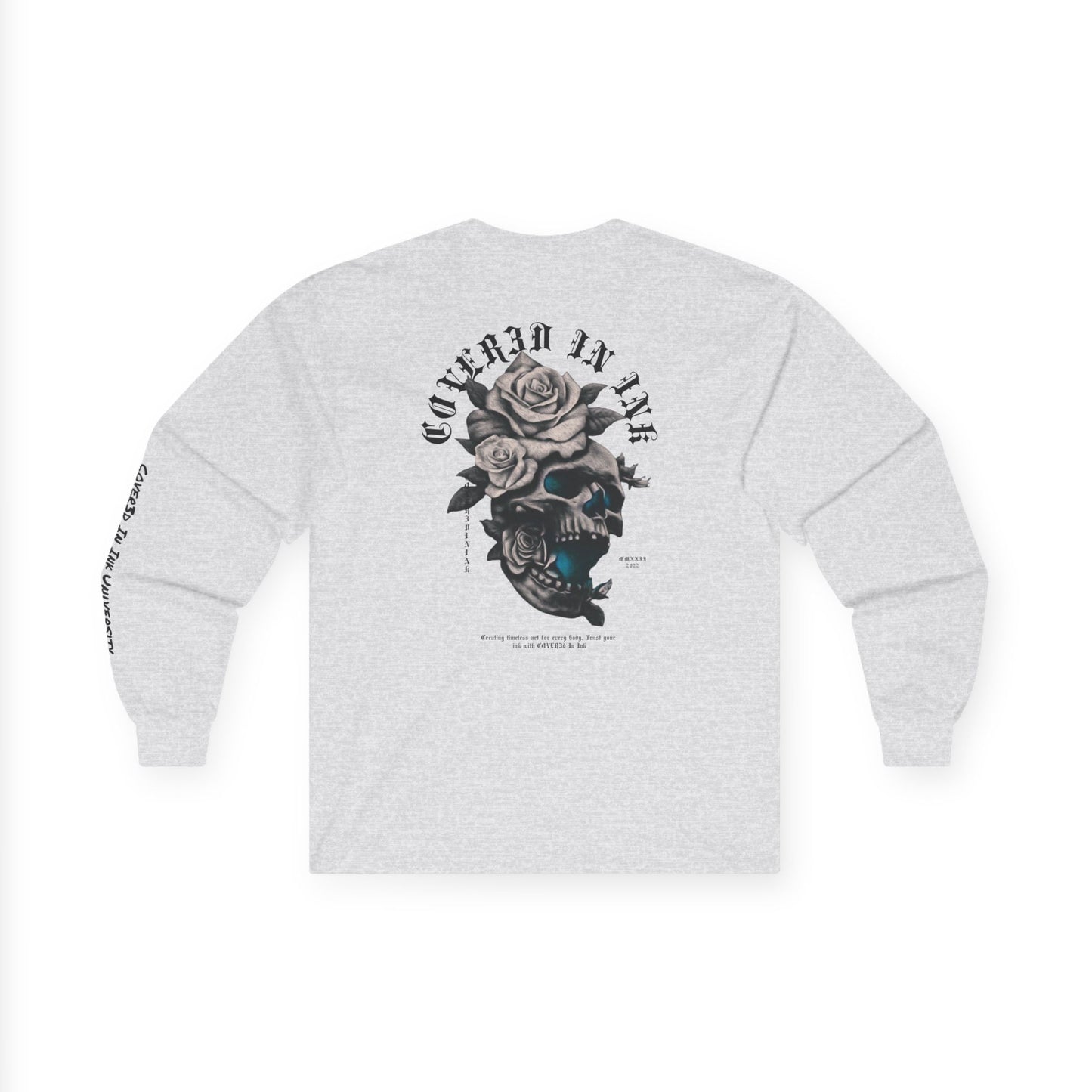 Rose Skull Long Sleeve Tee