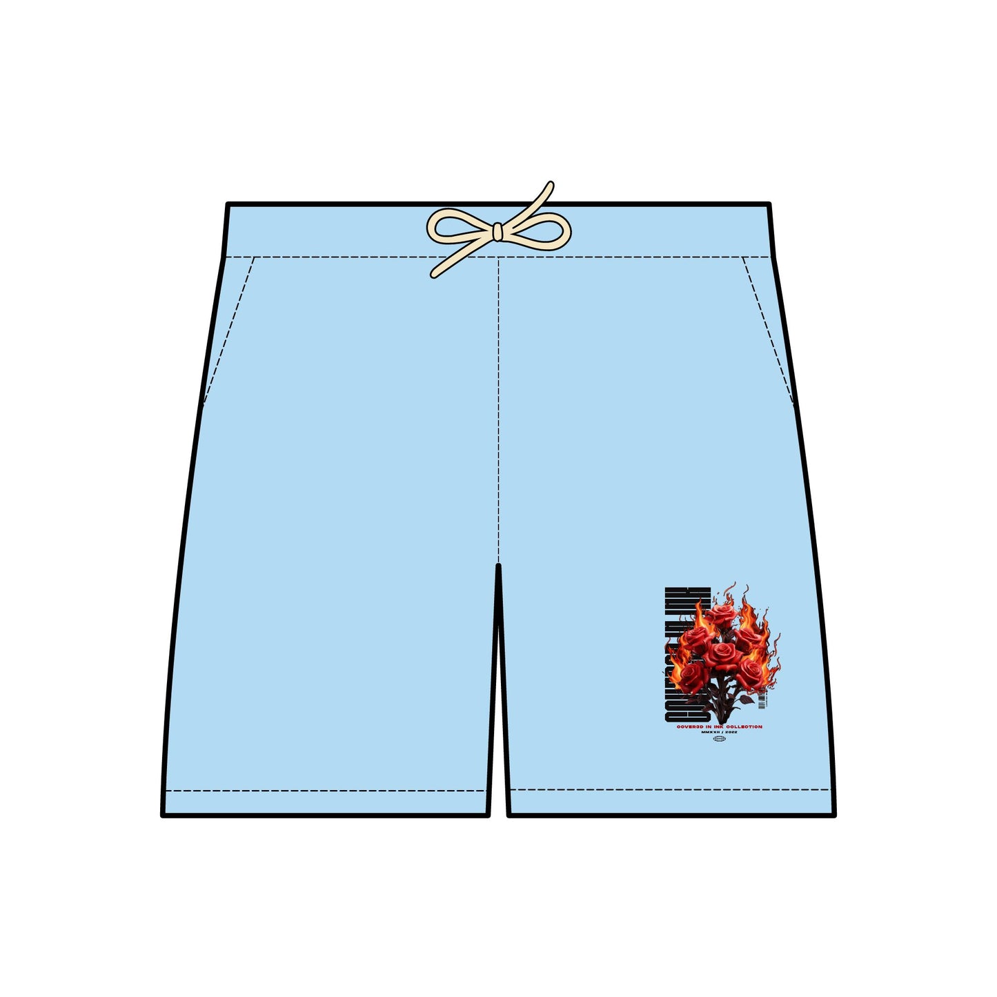Rose Fleece Shorts