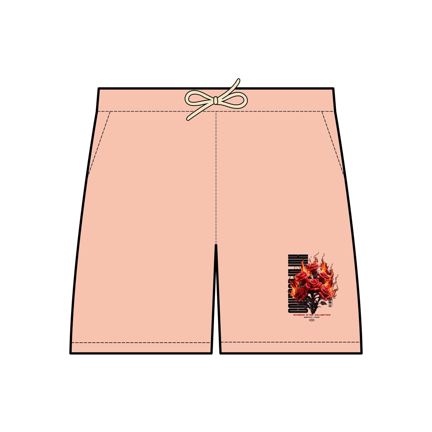 Rose Fleece Shorts
