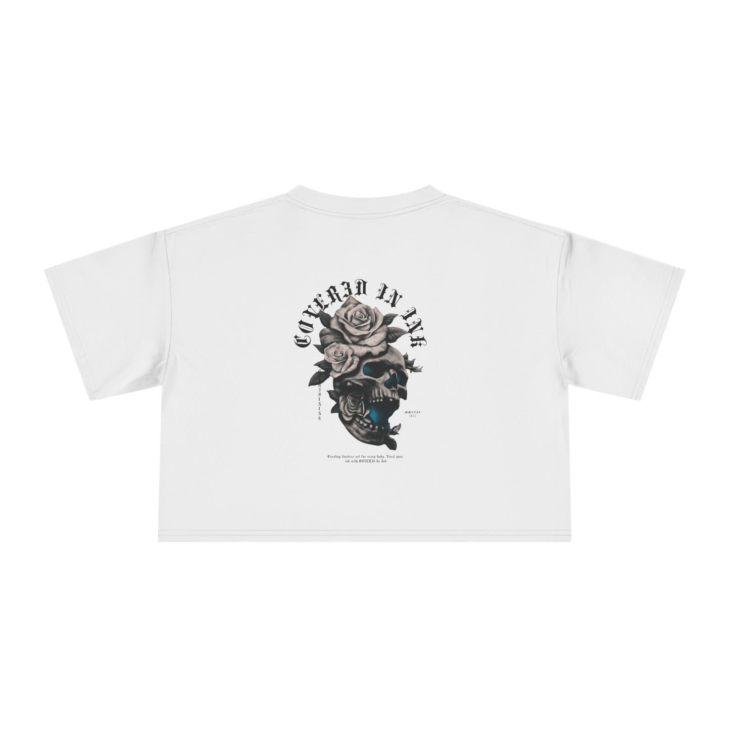 Rose Skull Crop Tee