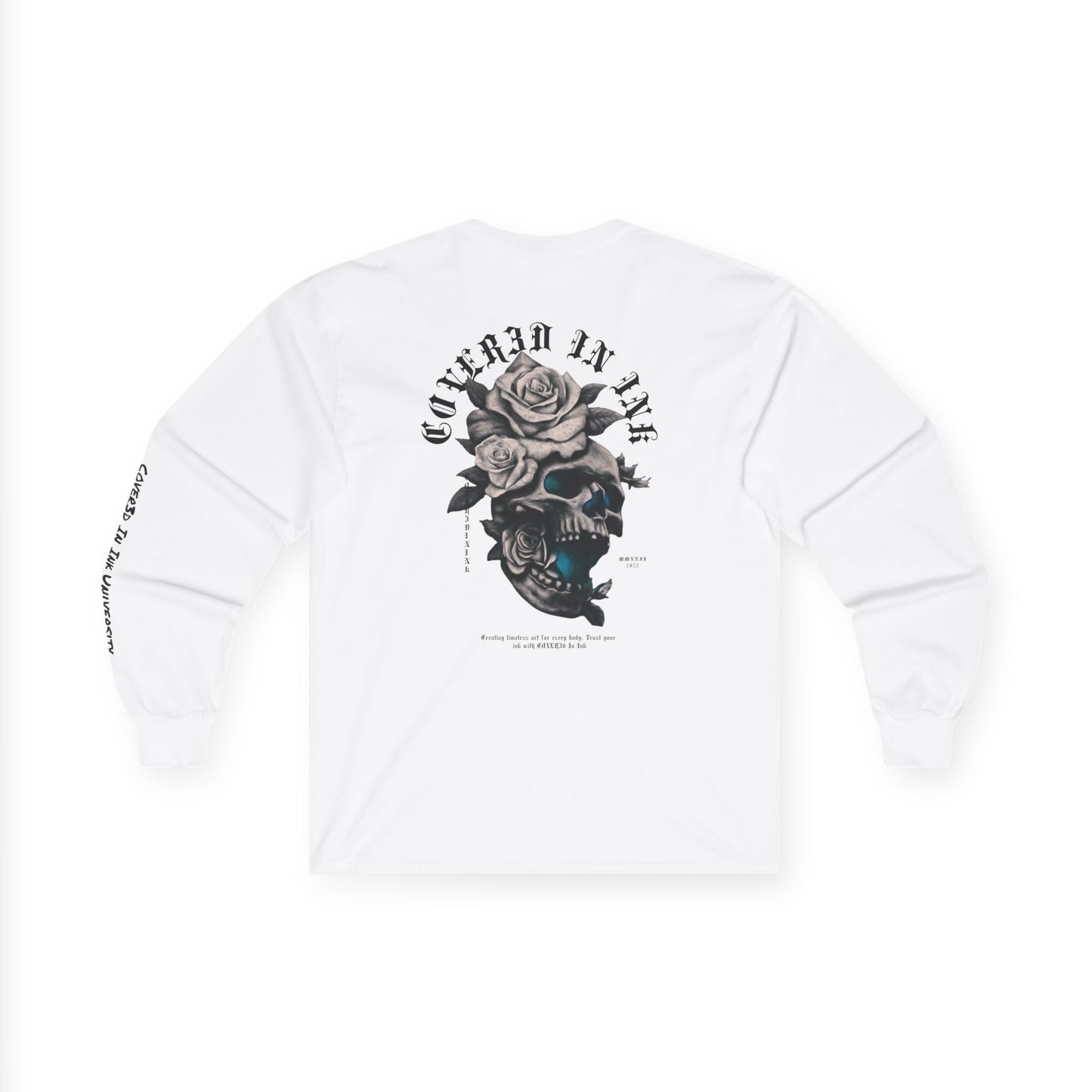 Rose Skull Long Sleeve Tee
