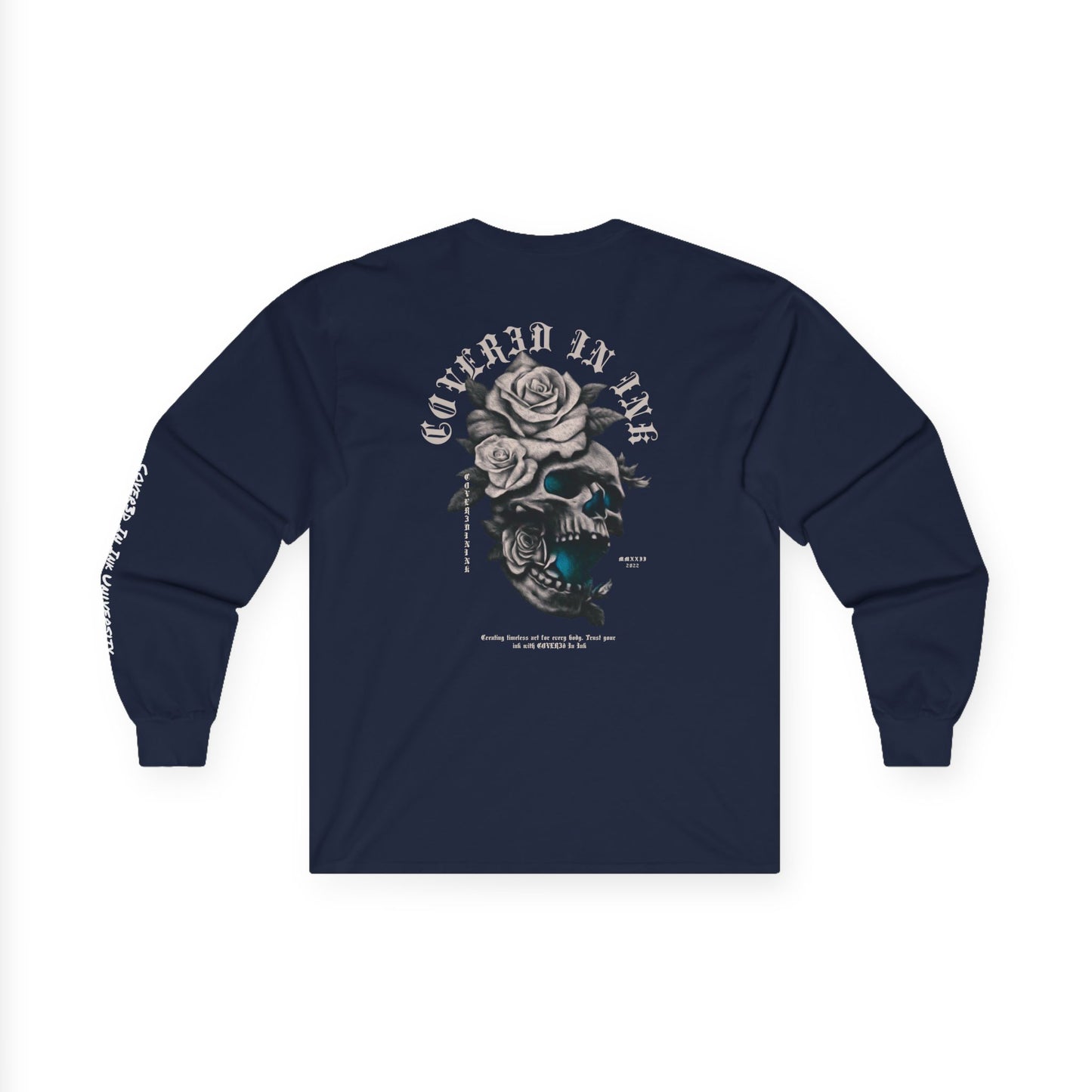 Rose Skull Long Sleeve Tee
