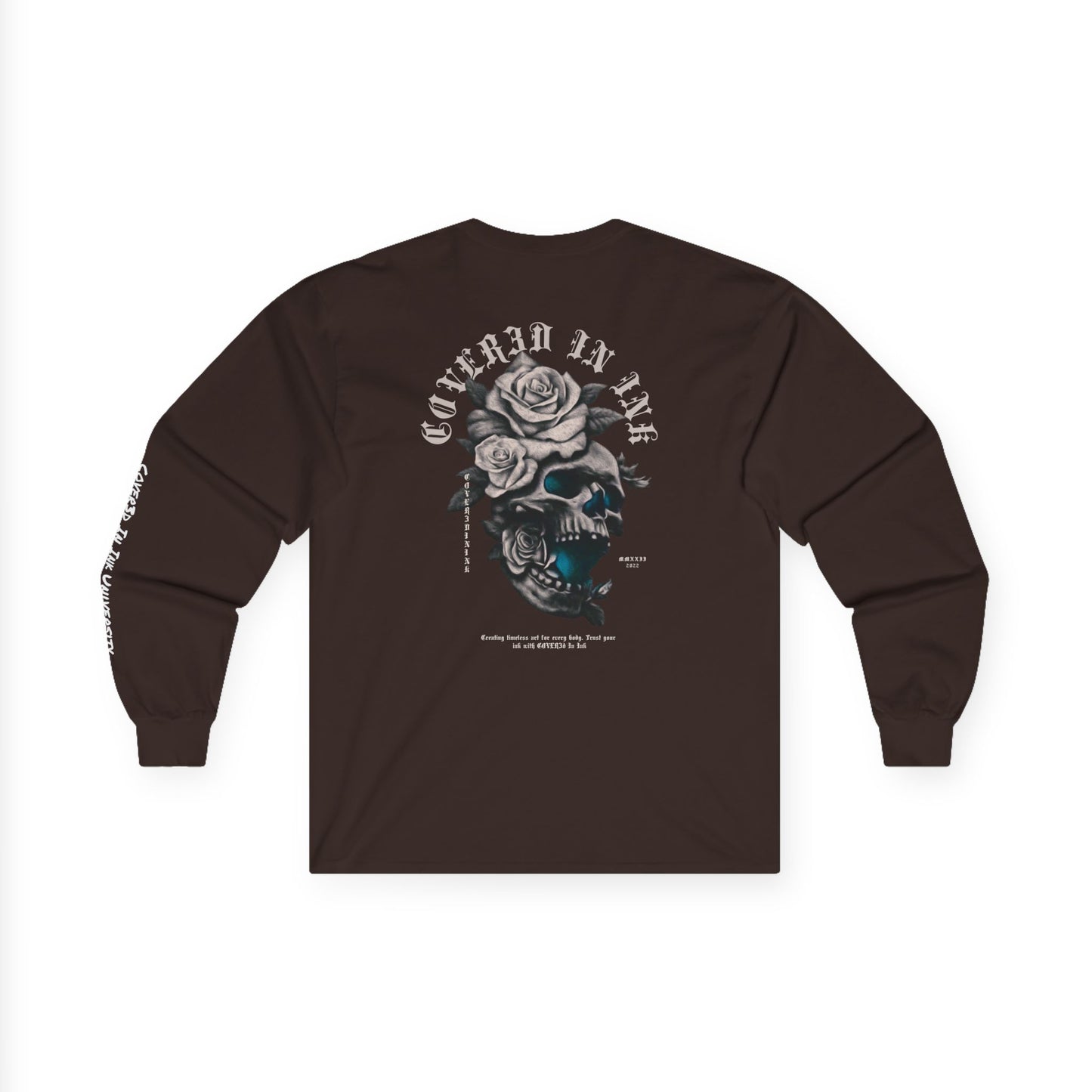 Rose Skull Long Sleeve Tee