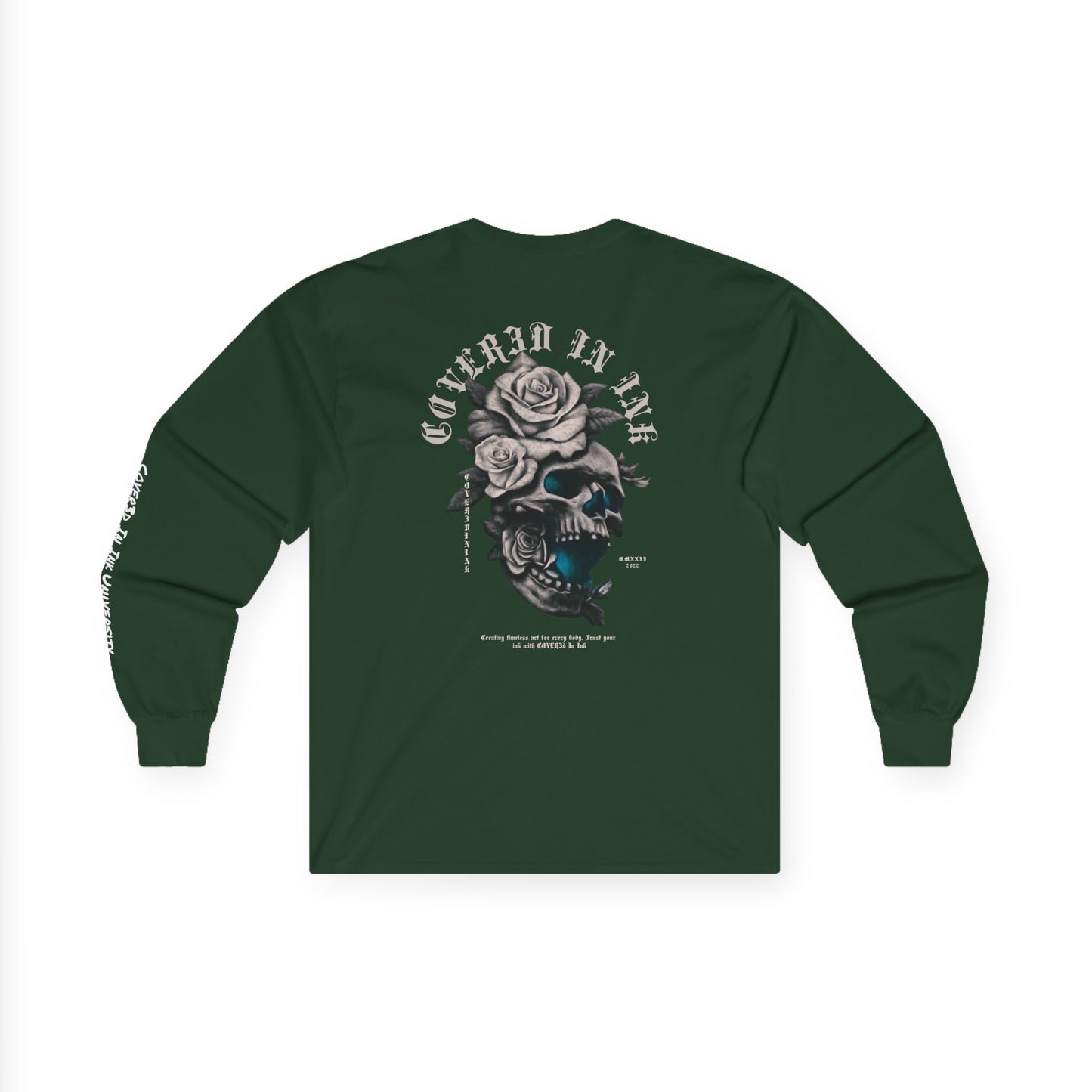 Rose Skull Long Sleeve Tee