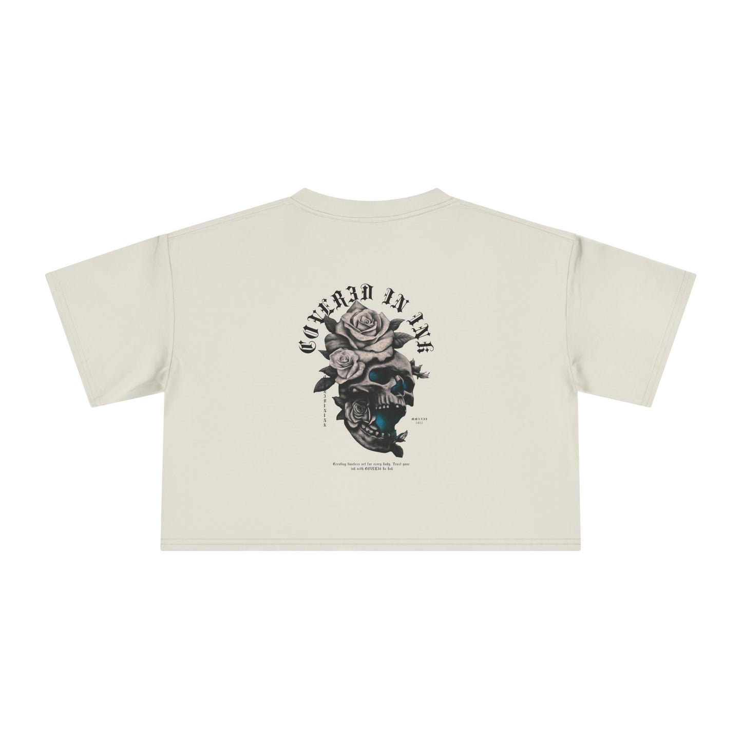Rose Skull Crop Tee