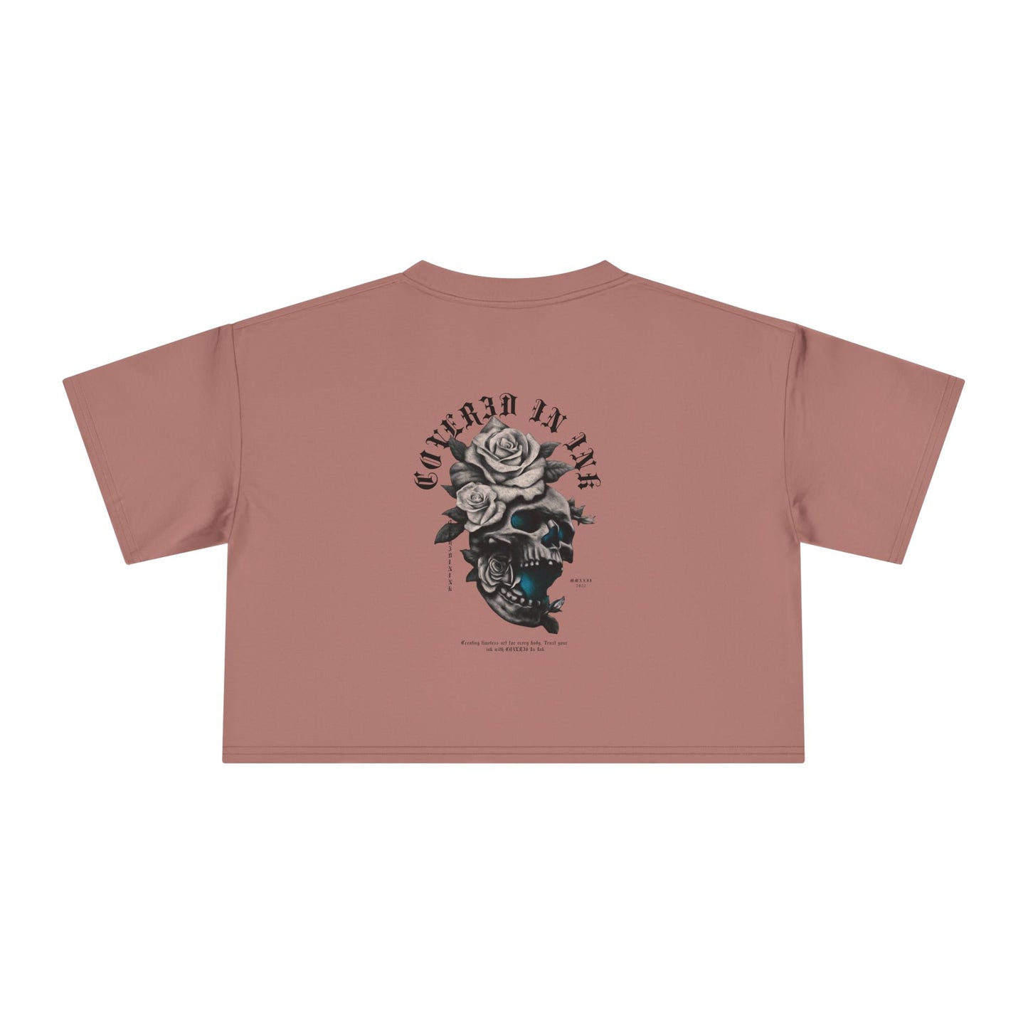 Rose Skull Crop Tee