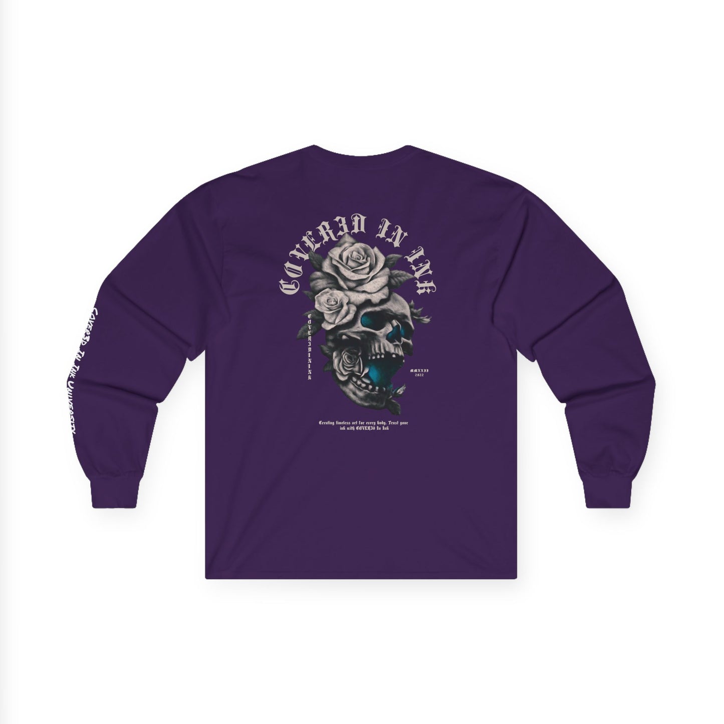 Rose Skull Long Sleeve Tee