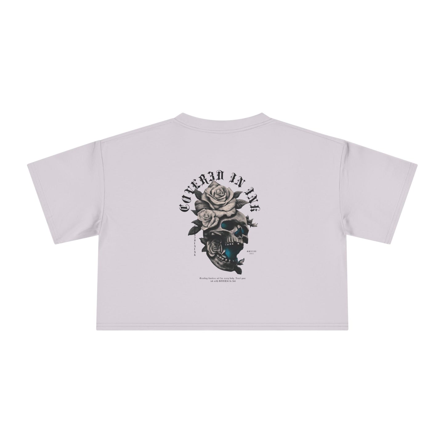 Rose Skull Crop Tee