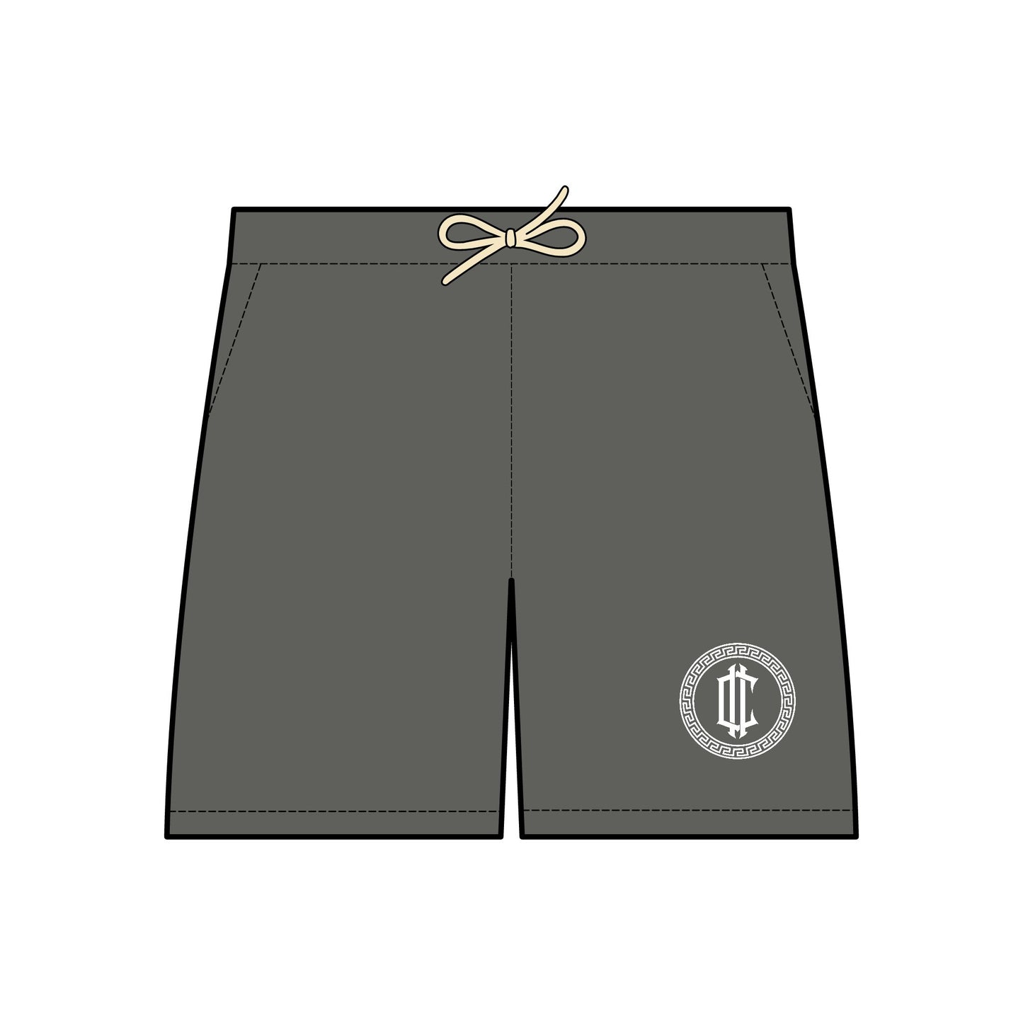 Designer Logo Fleece Shorts