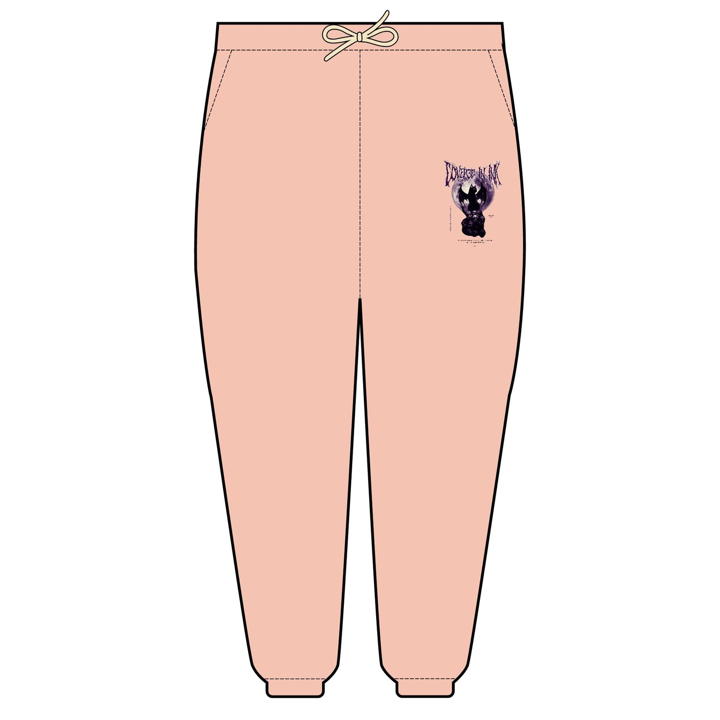 Black Cat Fleece Sweatpants