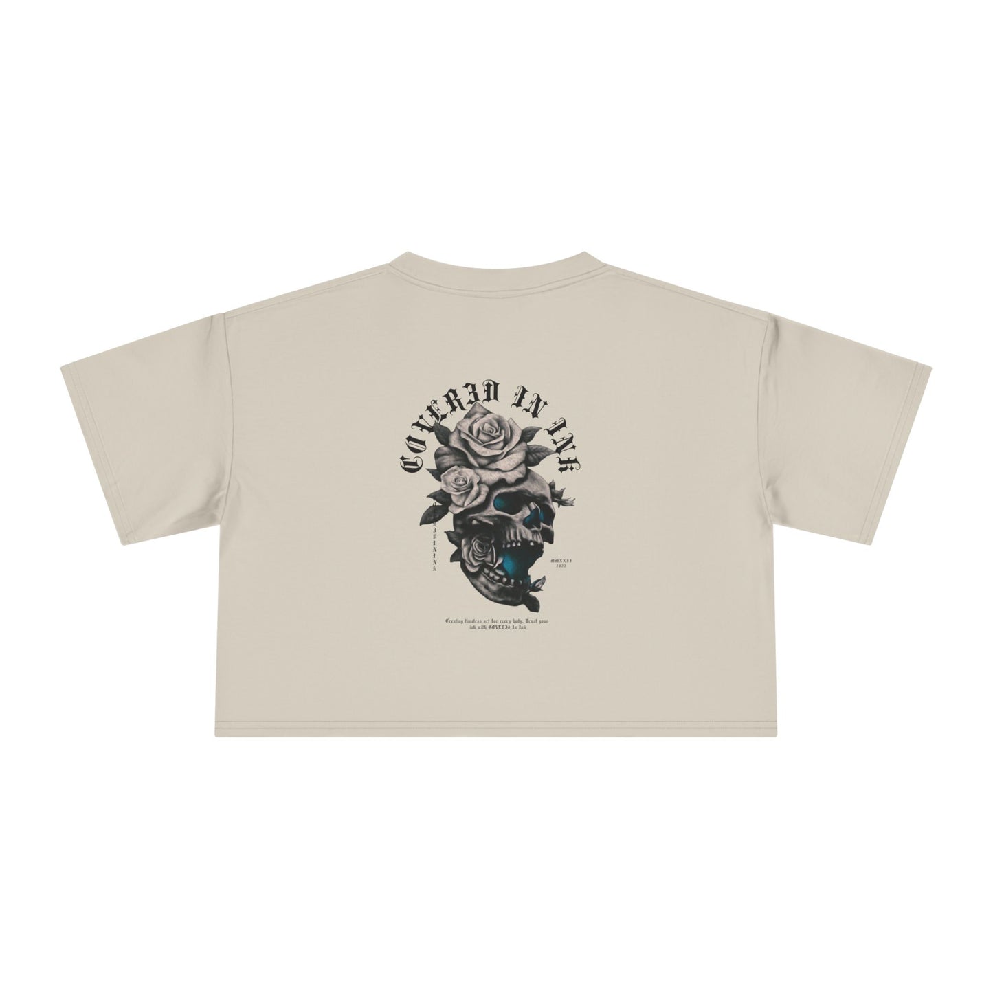 Rose Skull Crop Tee