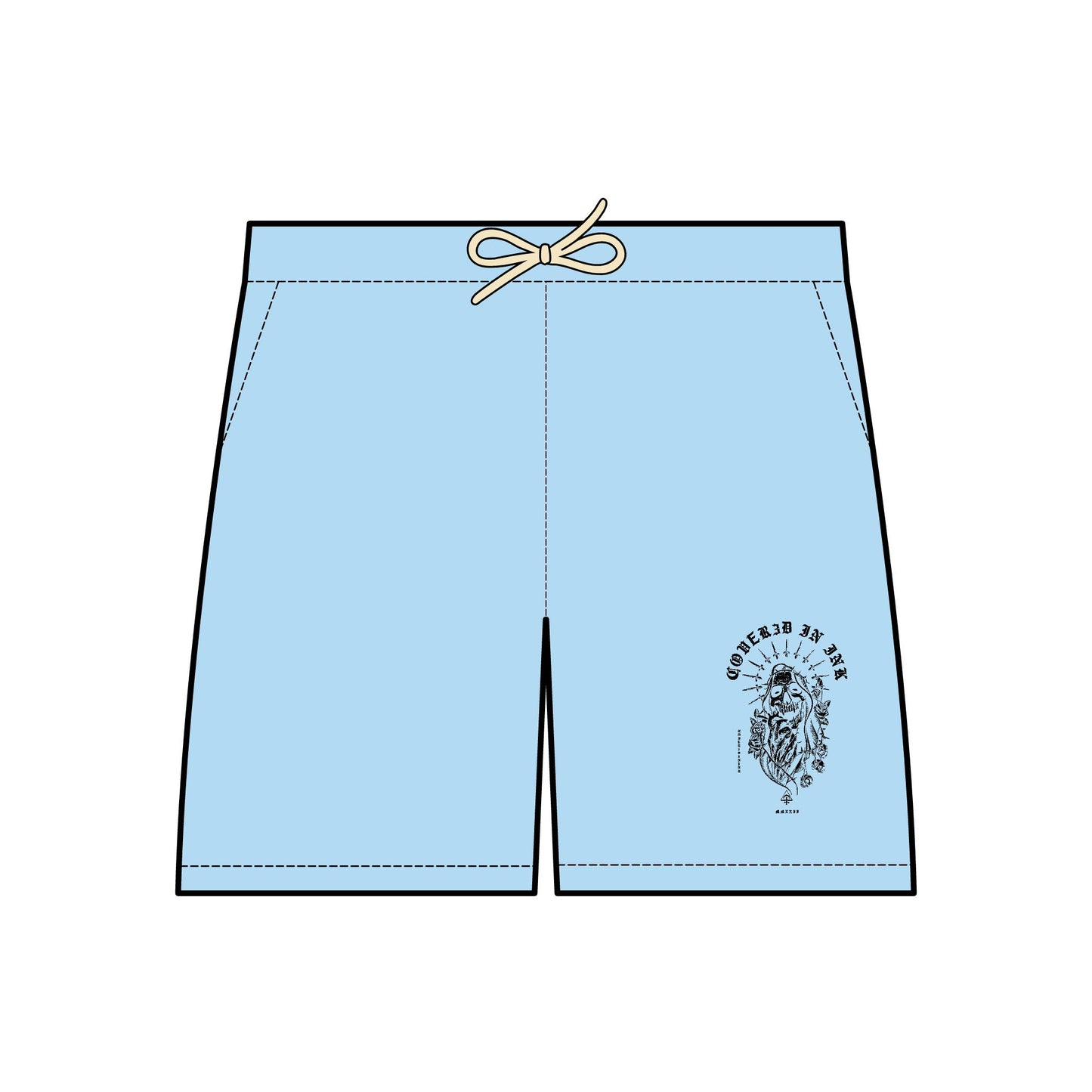 Grim Reaper Fleece Shorts