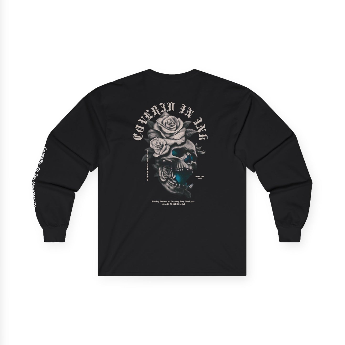 Rose Skull Long Sleeve Tee