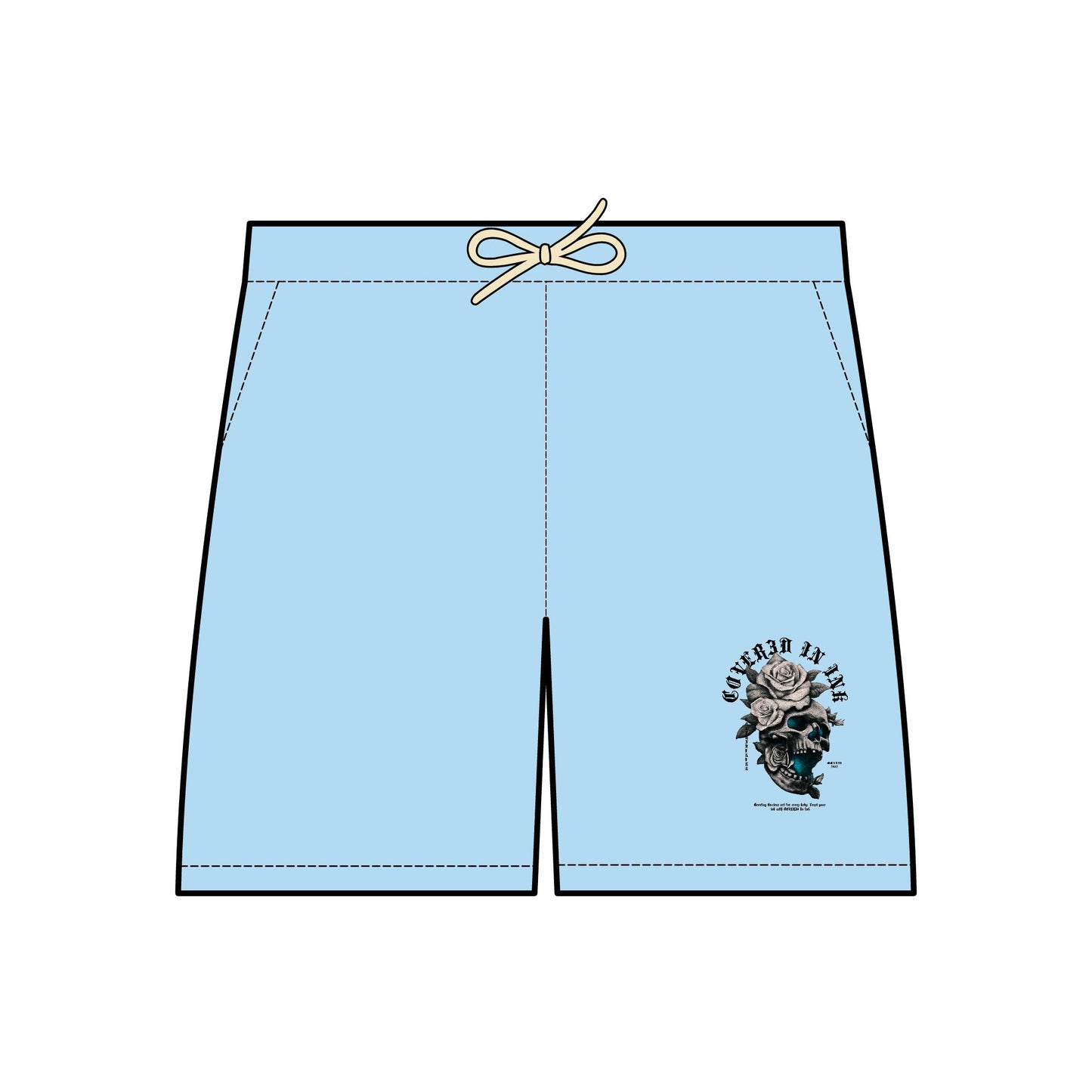 Skull Fleece Shorts