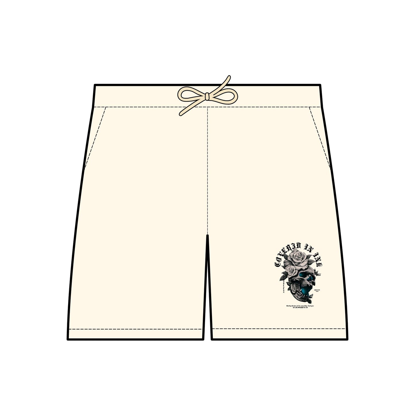 Skull Fleece Shorts