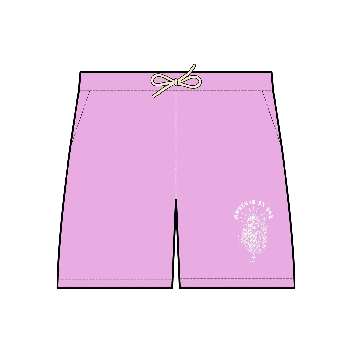 Grim Reaper Fleece Shorts