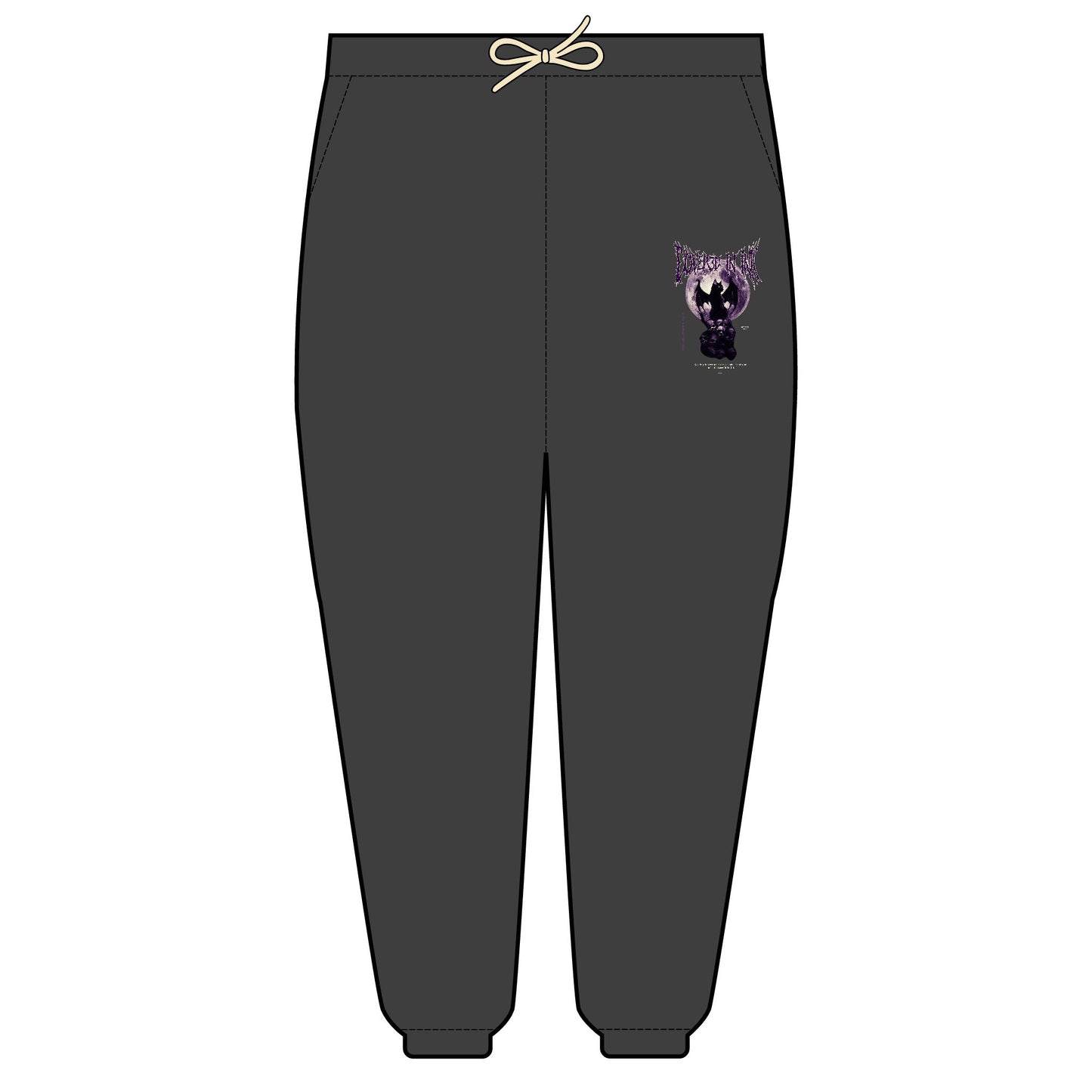 Black Cat Fleece Sweatpants