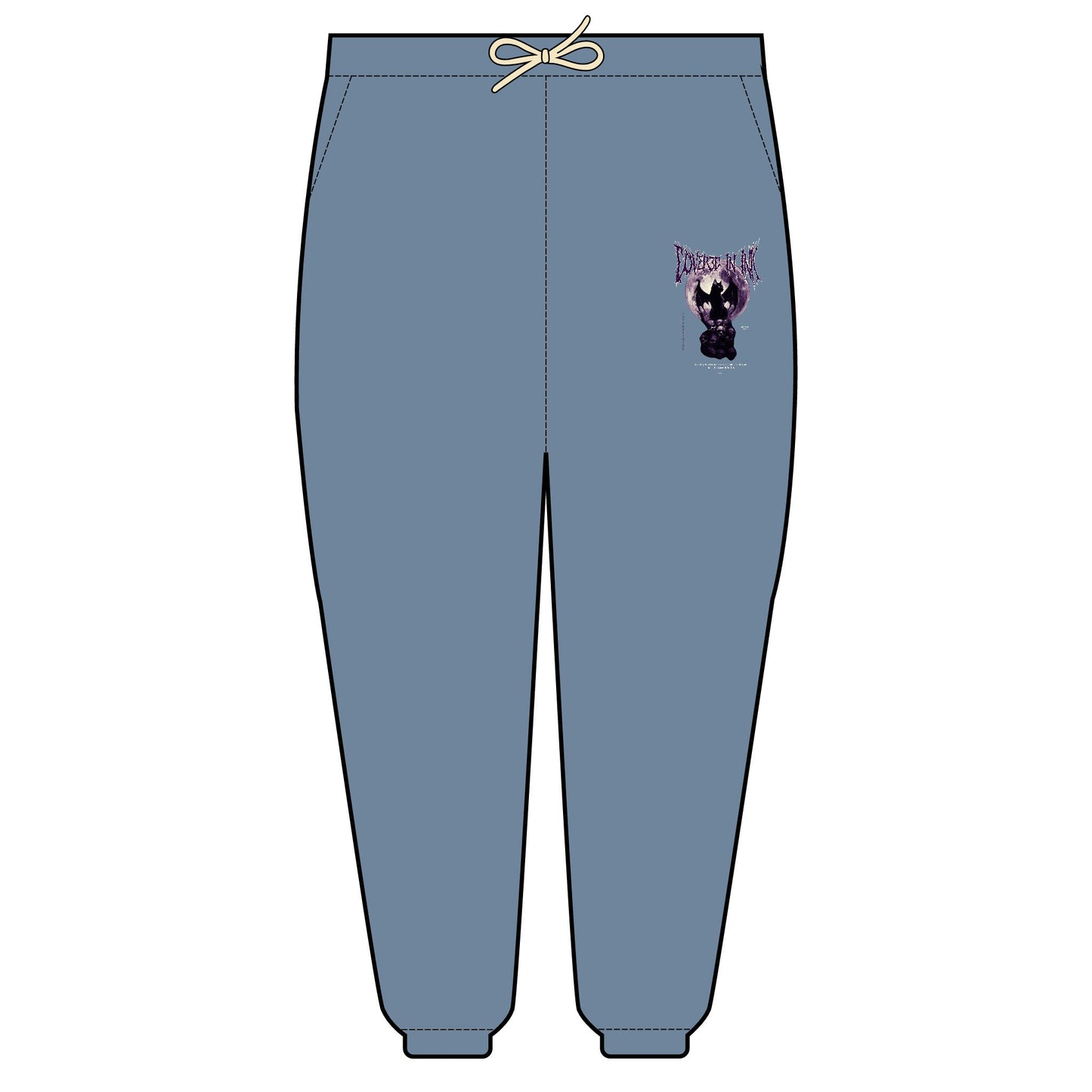 Black Cat Fleece Sweatpants