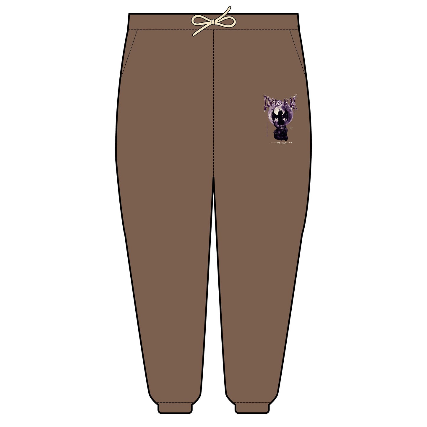Black Cat Fleece Sweatpants