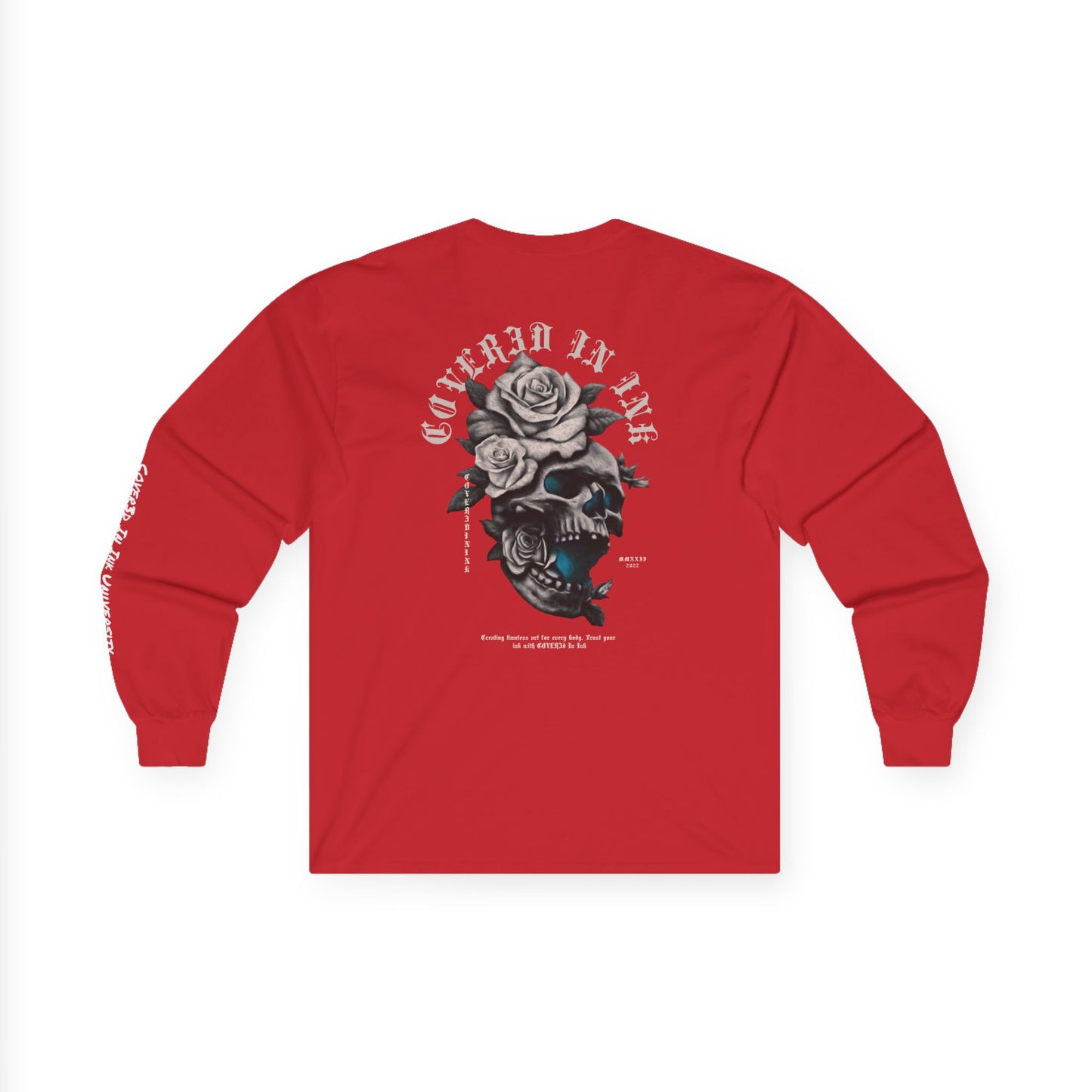 Rose Skull Long Sleeve Tee