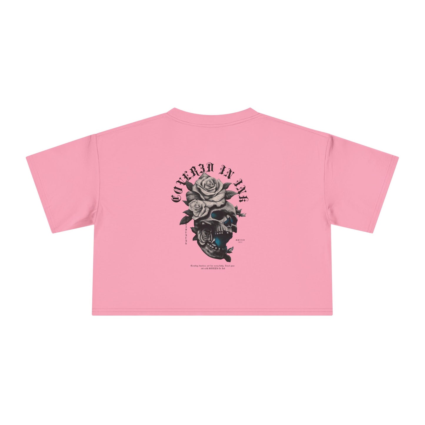 Rose Skull Crop Tee