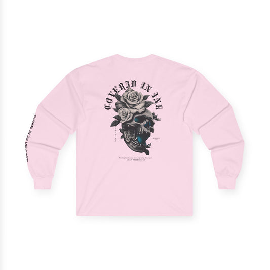 Rose Skull Long Sleeve Tee