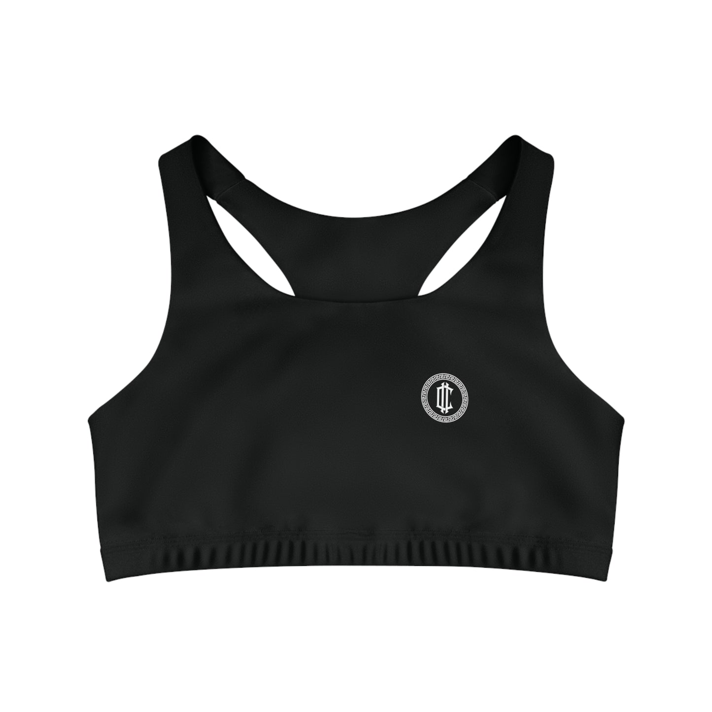 Designer Front Logo Sports Bra