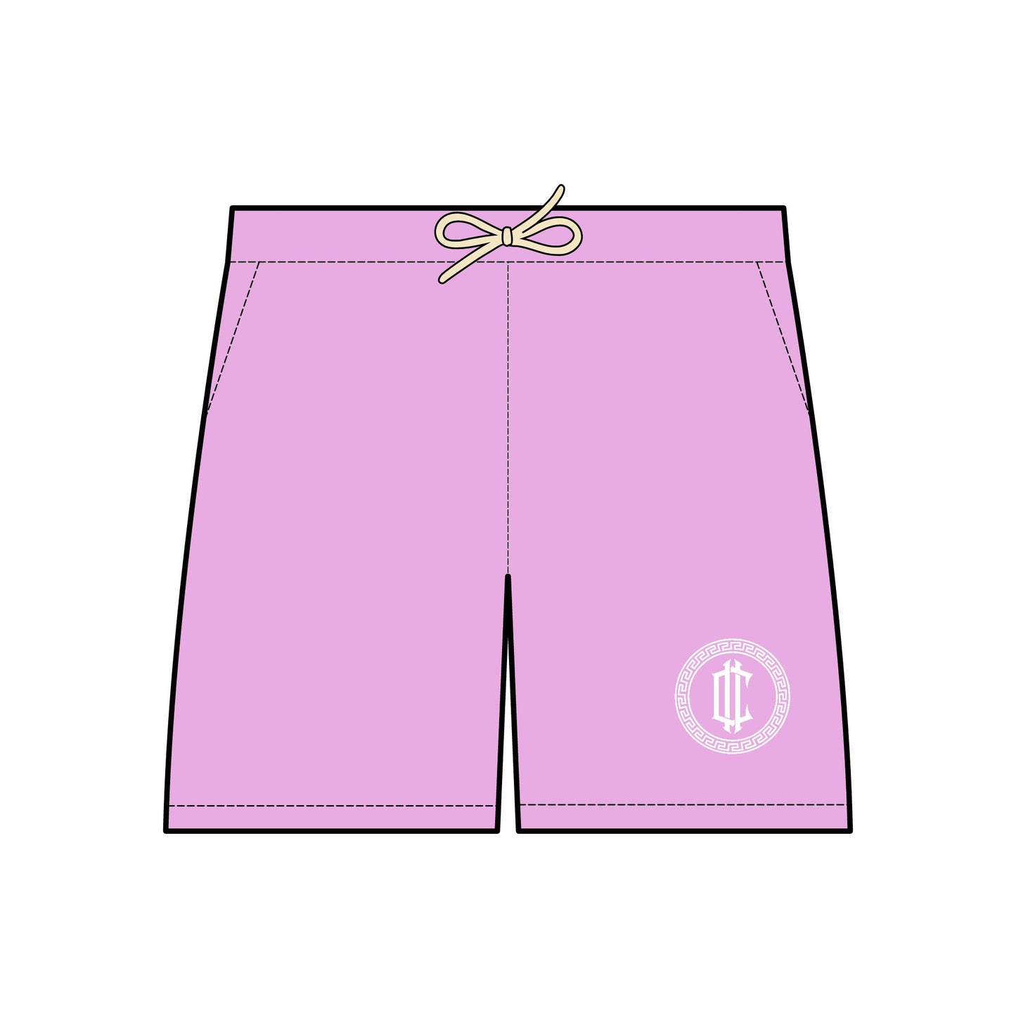 Designer Logo Fleece Shorts