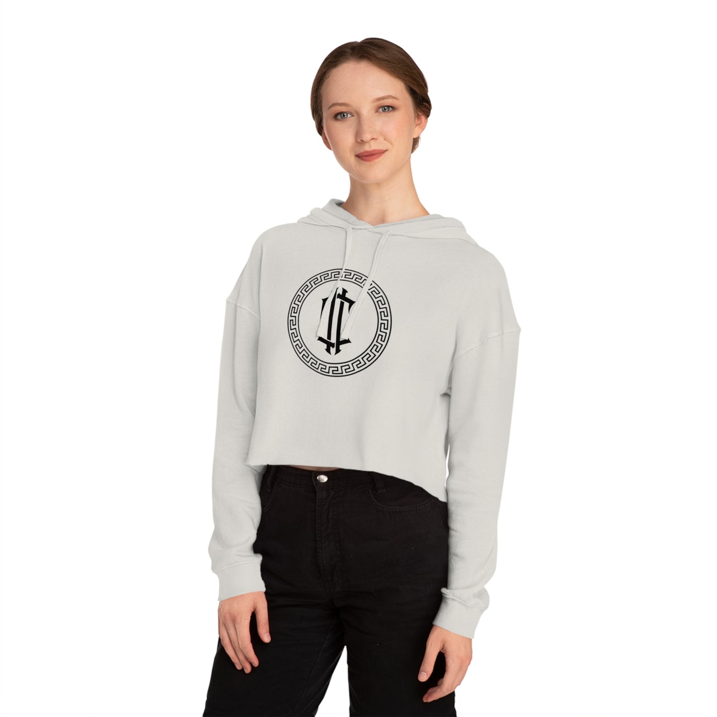 Ladies Designer Logo Cropped hoodie