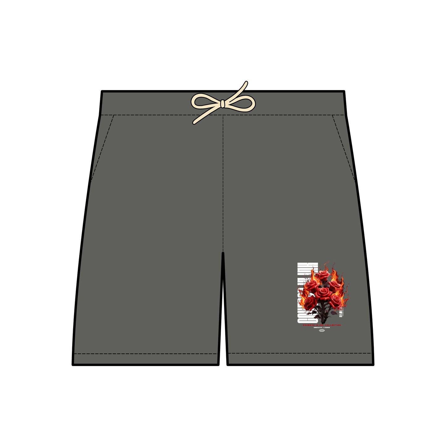 Rose Fleece Shorts