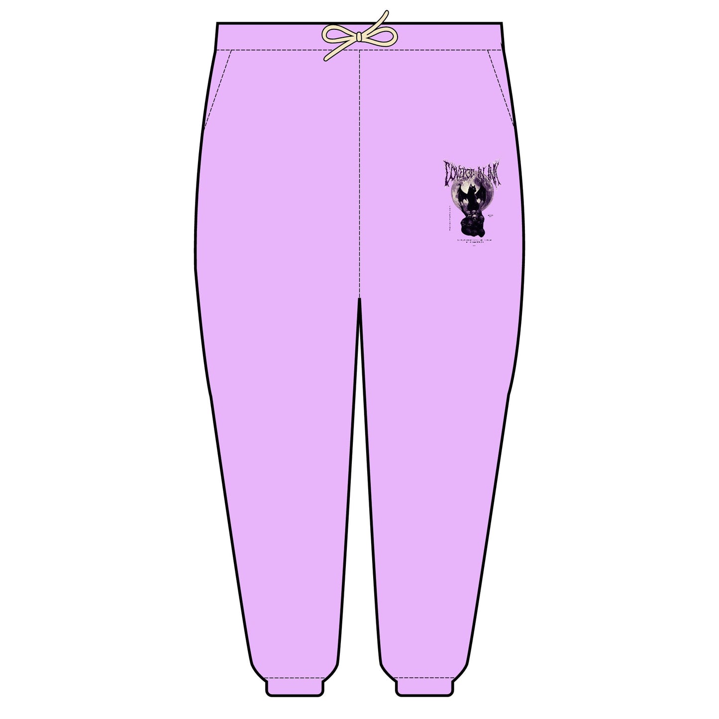 Black Cat Fleece Sweatpants
